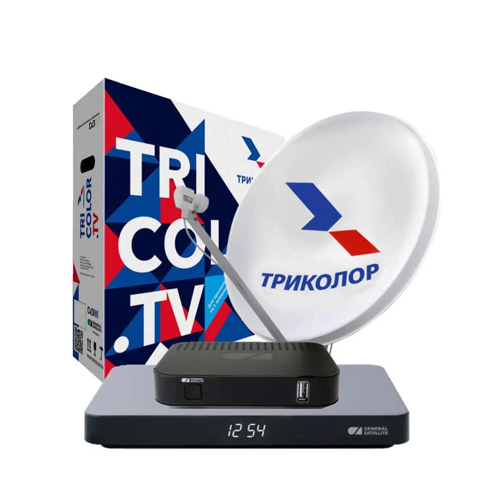 Комплект спутникового телевидения Триколор ТВ Сибирь Full HD GS B621L и GS C592 82643005 STLM-2192171 Santreyd 