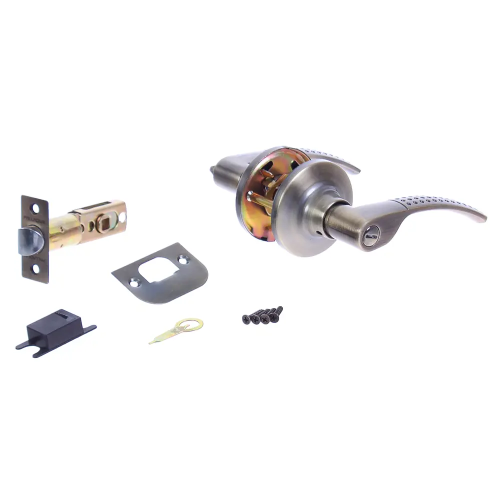 Ручка-защёлка Palladium 3903 AB BK, с фиксатором, ЦАМ, цвет античная бронза STLM-2058921 - Вид №1