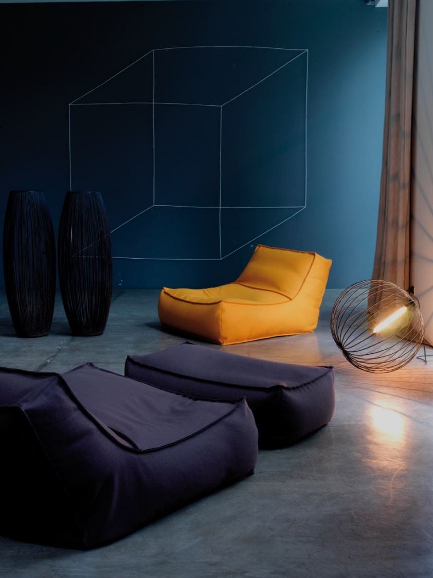 Прямоугольный пуф из ткани Verzelloni ARCH-00088542