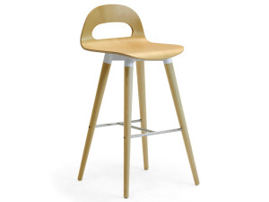 Высокий стул из шпона