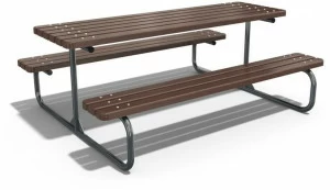 ENCHO ENCHEV - ETE Стол для пикника из металла и дерева со встроенными скамейками  113
