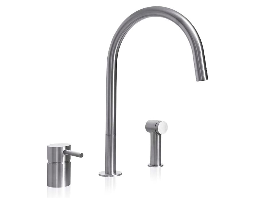 Смеситель для кухни из нержавеющей стали со съемным ручным душем MGS F2 ARCH-00141689