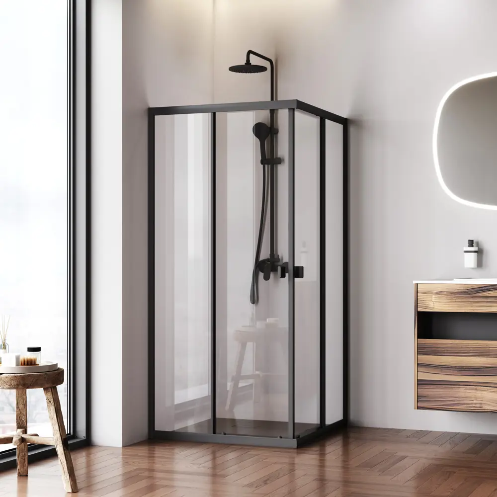 AM.PM Flash W9HG - Душевой уголок квадратный с раздвижными дверями 89369262 STLM-1565934