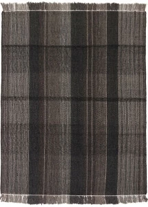 Ковер прямоугольный цвет черно-серый 300х200 см Norton Black Gray CARPETDECOR ДИЗАЙНЕРСКИЕ, HANDMADE 00-3893117 Серый;черный