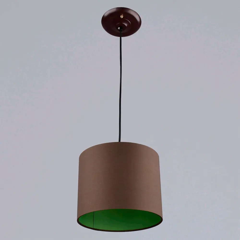 Светильник подвесной Ареал 1 лампа 4 м² цвет черно-коричневый РОССВЕТ STLM-2143865