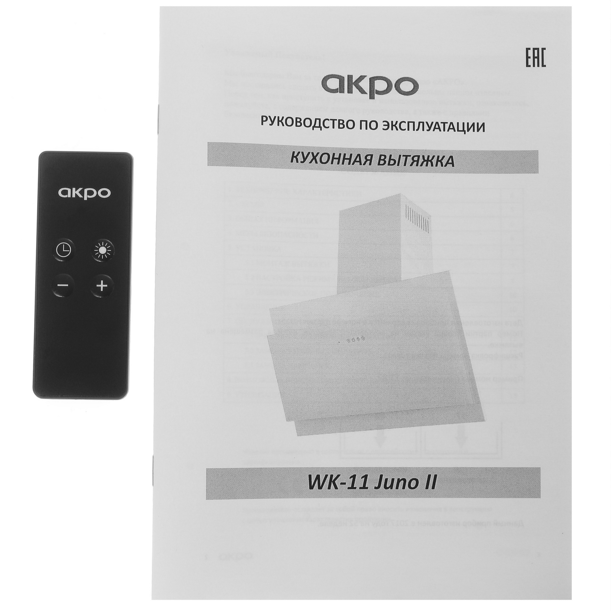 9941362 Вытяжка наклонная Akpo WK-11 Juno II белый/белый STDN-0131361 - Вид №11