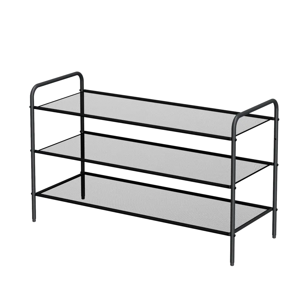 Подставка для обуви Spaceo 90x55x35 см металл/текстилен цвет графит STLM-2203140