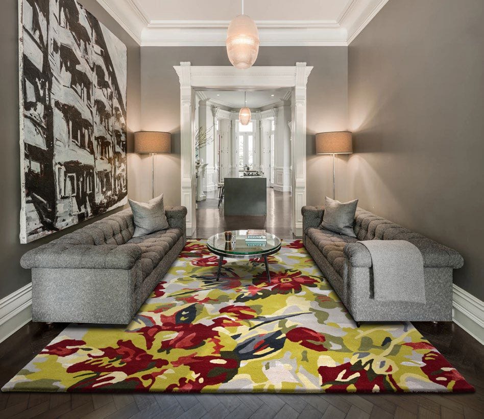 Прямоугольный цветочный ковер с длинным ворсом Ademi Exclusive ARCH-00028486 - Вид №3