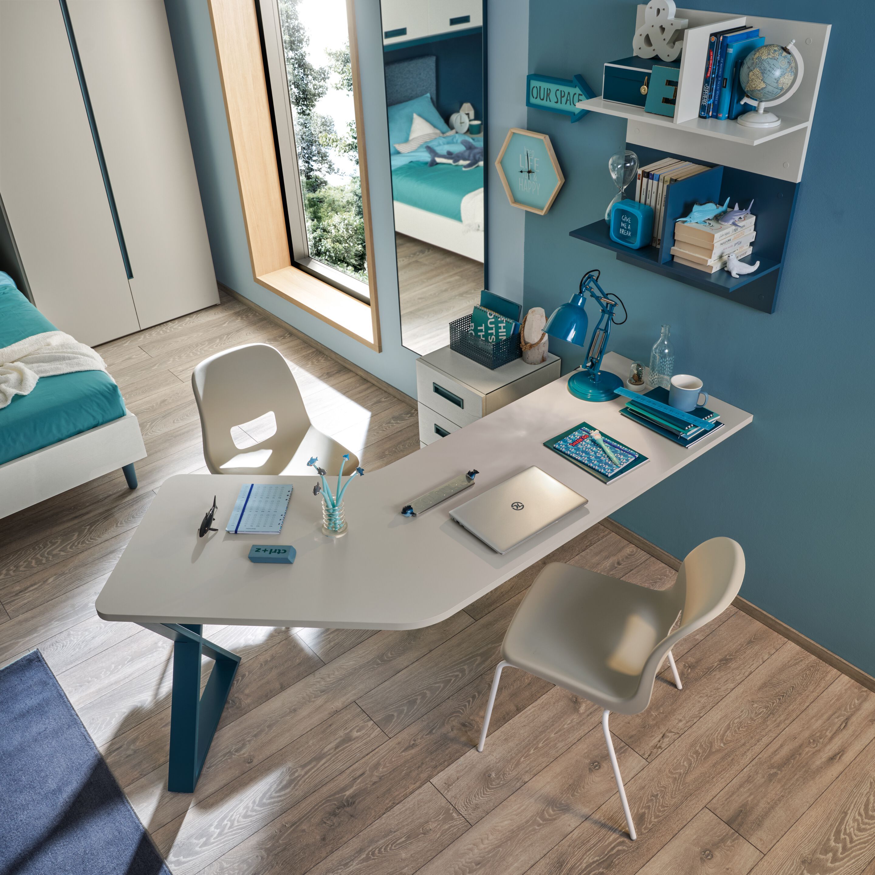 Спальня с двумя кроватями Moretti Compact KC425 ARCH-00110339 - Вид №1