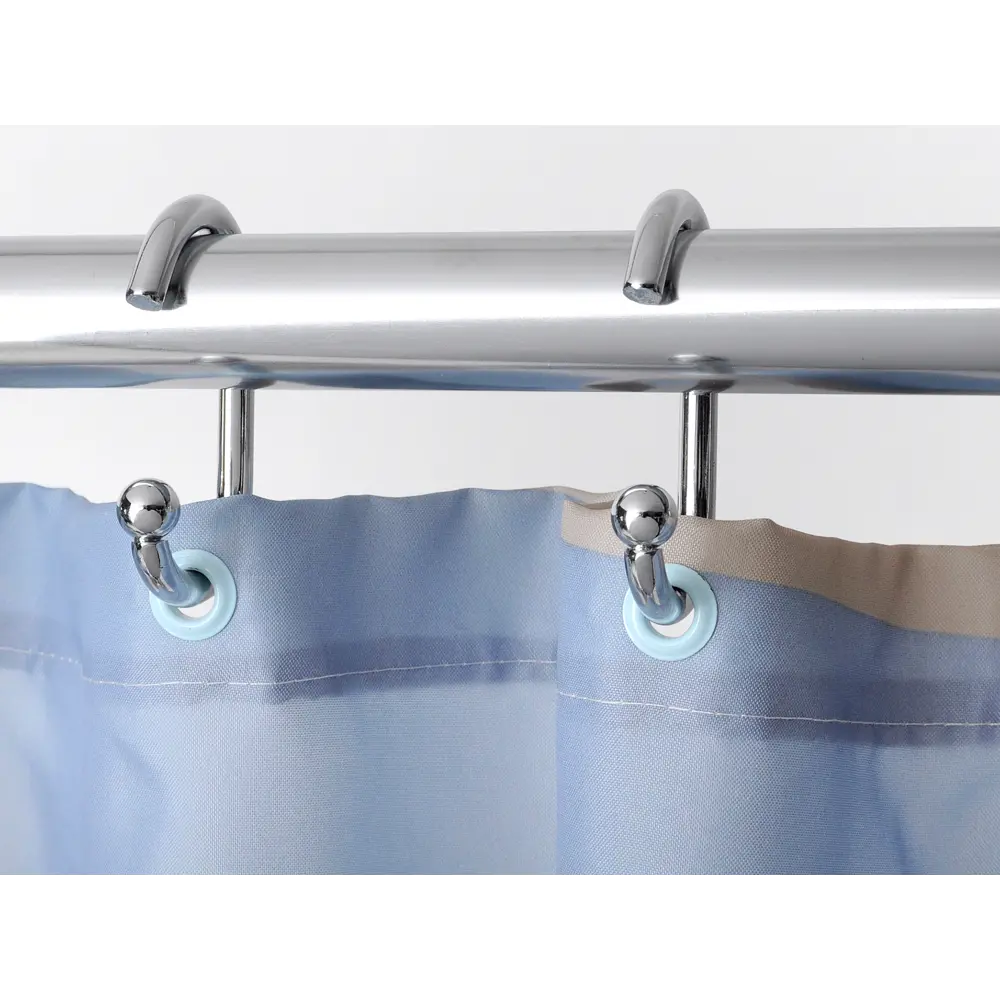 Штора для ванной Wess Elpoa 180x200 см полиэстер цвет бежевый/голубой STLM-2201880 - Вид №5