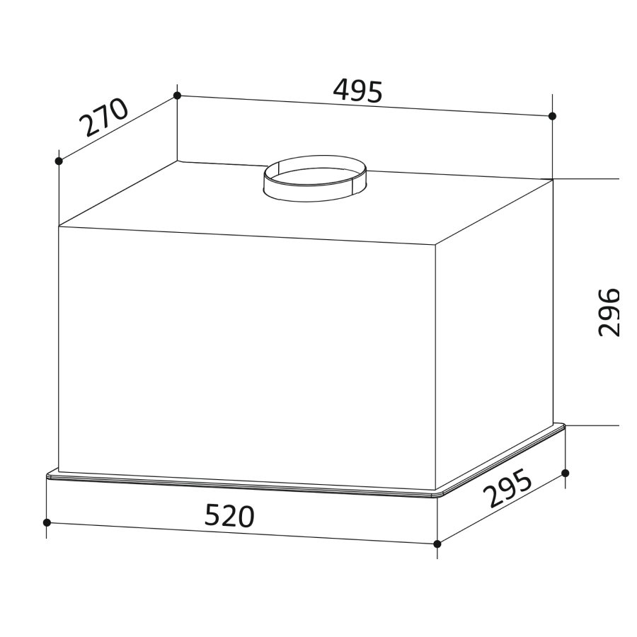 9245045 Вытяжка полновстраиваемая EXITEQ EX-1286 белый/белый STDN-0090240 - Вид №7