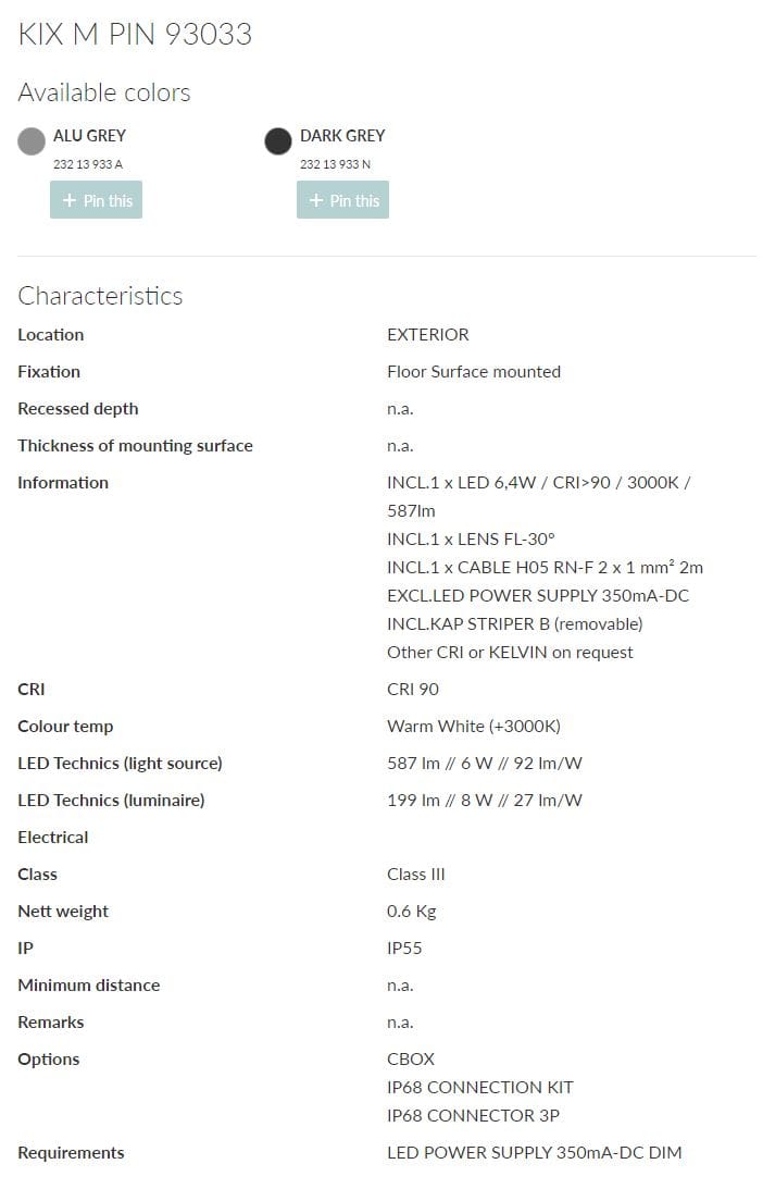 Светодиодный световой столб Deltalight Kix ARCH-00091300 - Вид №11