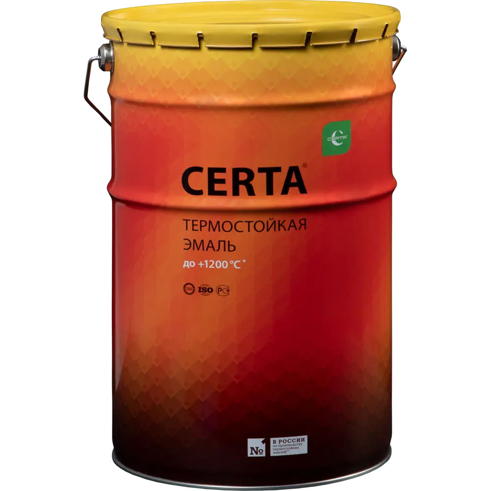Эмаль термостойкая Certa цвет оранжевый 25 кг STLM-2068349 - Вид №1