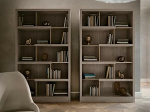Arte Brotto Открытый деревянный книжный шкаф Segreti S1910