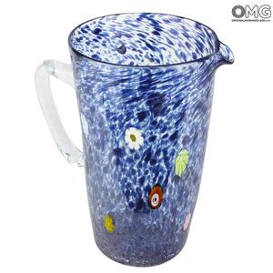 2948 ORIGINALMURANOGLASS Кувшин для вина и воды Кобальт - Original Murano Glass OMG 18 см