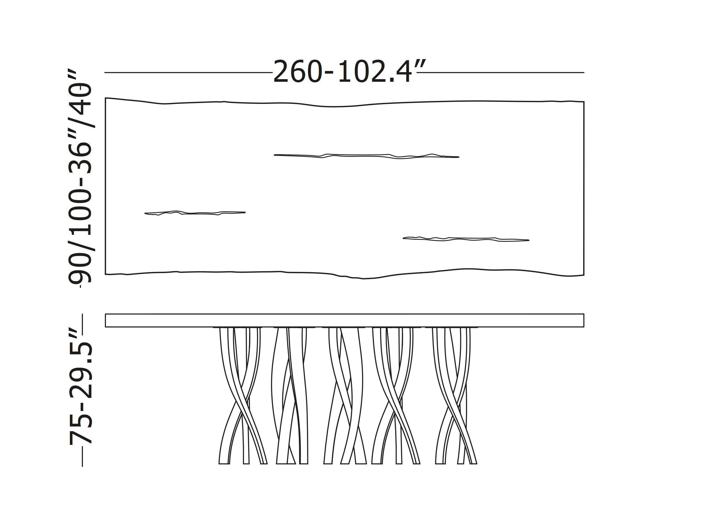 Обеденный стол из массива дерева Il Pezzo Mancante кусок 8 ARCH-00103093 - Вид №5