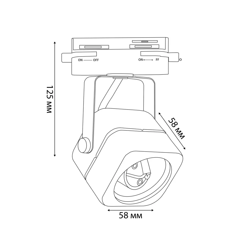 Трековый светильник Volpe Q320 - направленное освещение для интерьера 86672087 STLM-0070713 - Вид №6