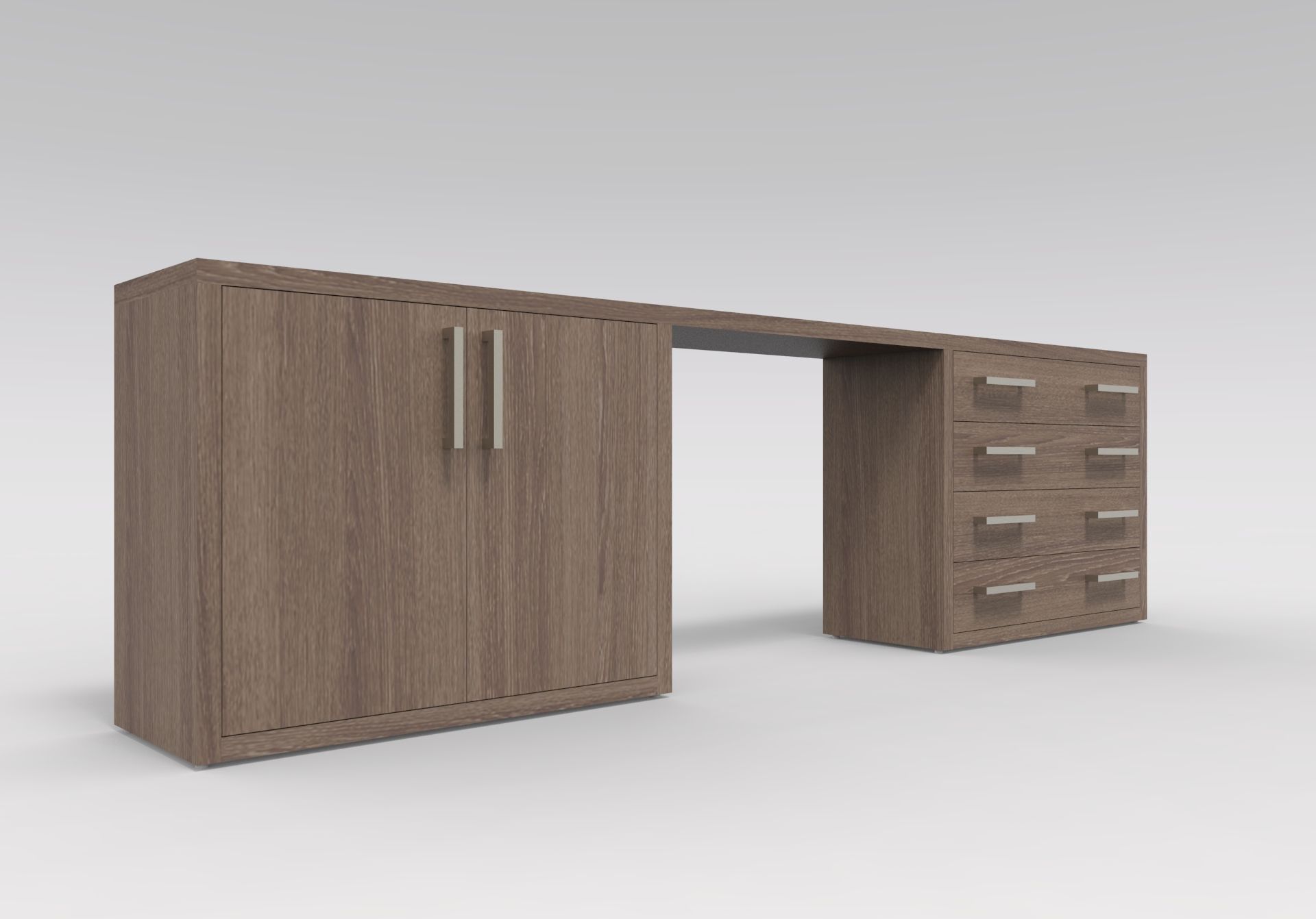 Прямоугольный стол с ящиками для контракта Mobilspazio Zeus ARCH-00077647 - Вид №10