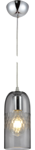 STLM-0252876 Подвесной светильник Paris SP-0820 CH+SGr 1 лампа 15 м² цвет хром/дымно-серый 90496611 DE FRAN
