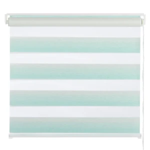 Штора рулонная День-ночь 60х160 см, цвет бирюзовый