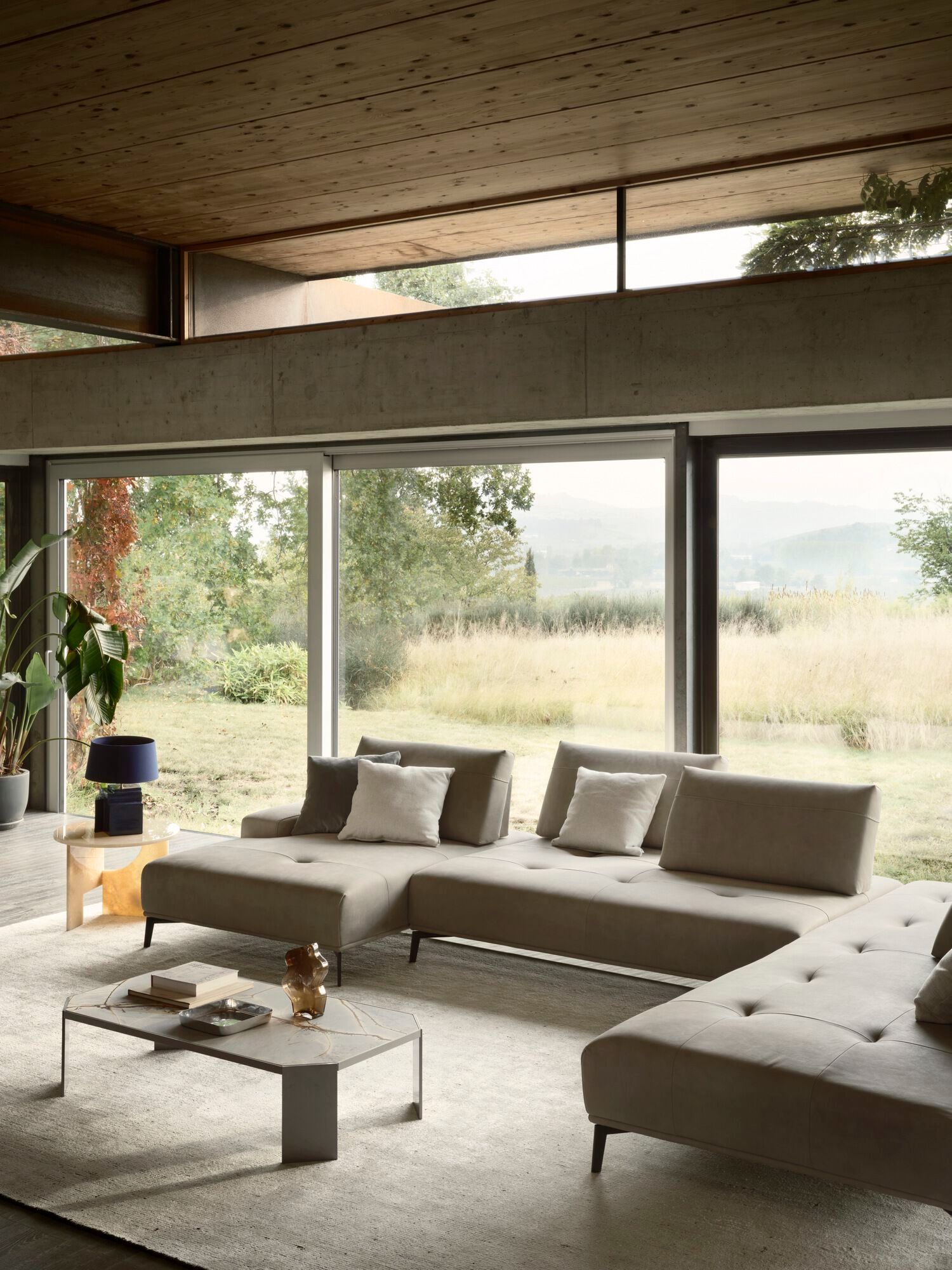 Кожаный модульный диван NICOLINE EGEO ARCH-00092494 - Вид №9