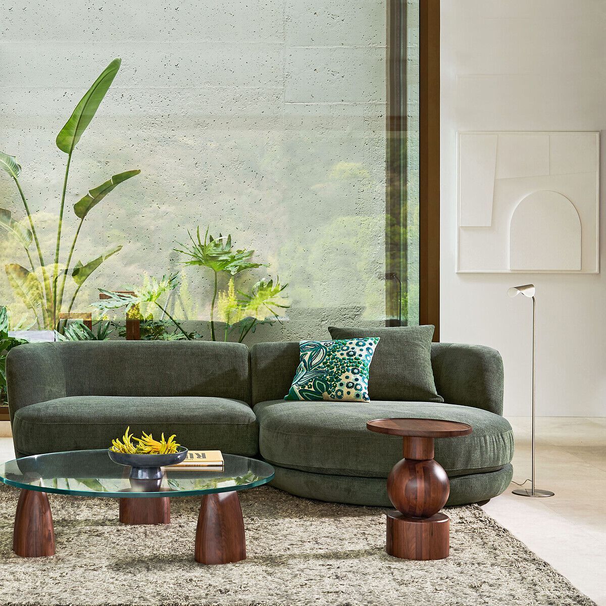 Круглый журнальный столик из орехового дерева AMPM STIGIDO ARCH-00134075 - Вид №5