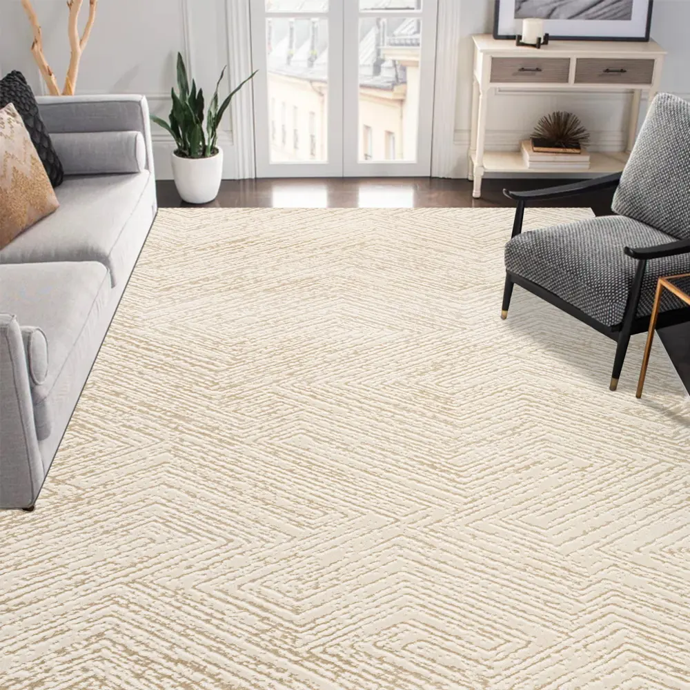 Ковер БЕЛКА Визион 250x350 см с рельефной текстурой в серых тонах 89424632 STLM-1569872