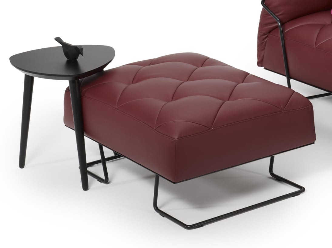 Кожаный прямоугольный пуф AERRE ITALIA Yellow ARCH-00124337