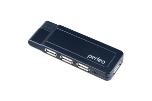 16376103 USB-HUB 4 Port чёрный 30007447 Perfeo