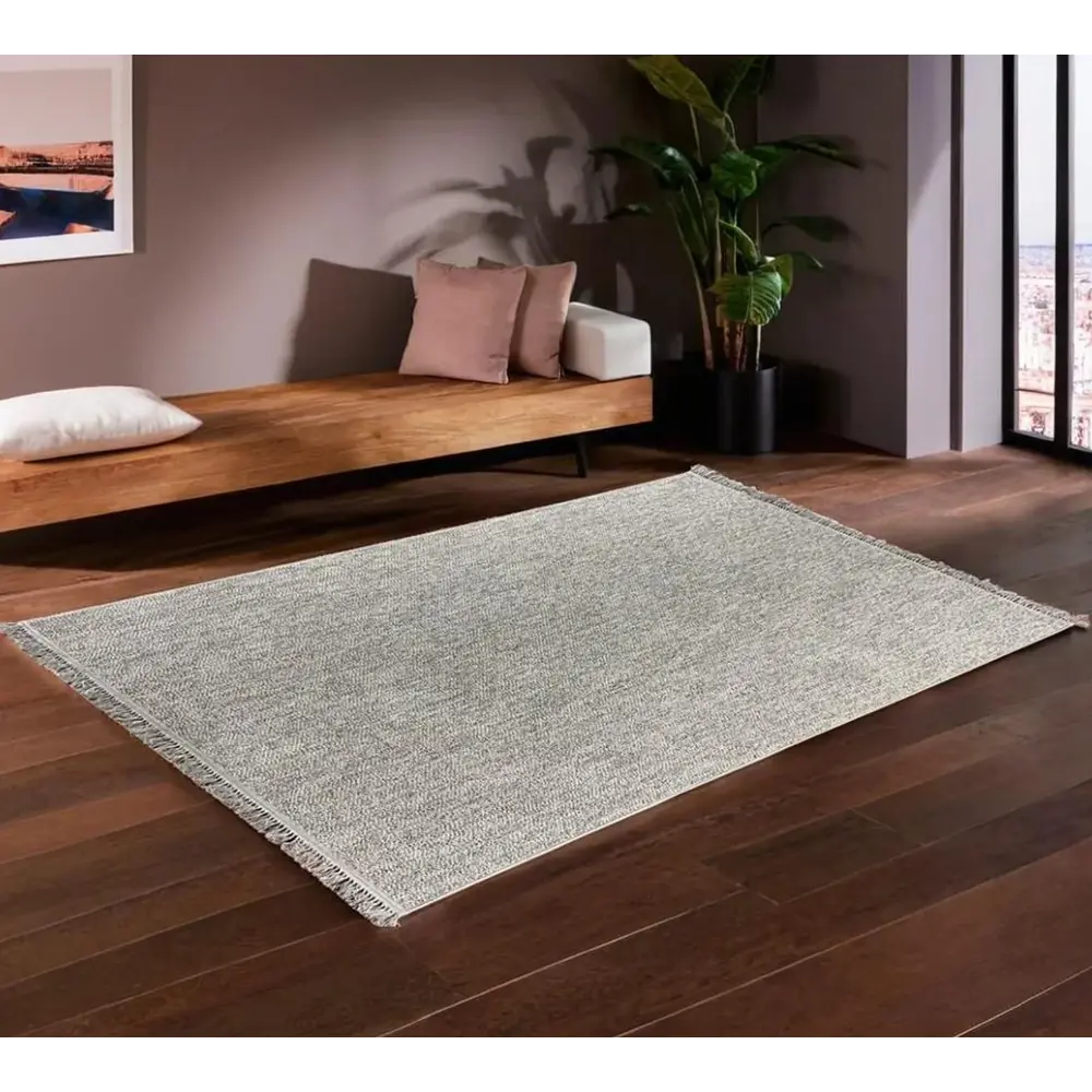 RAGOLLE Vegas - серый ковер с петлевым ворсом для современного интерьера 89374967 STLM-1335875