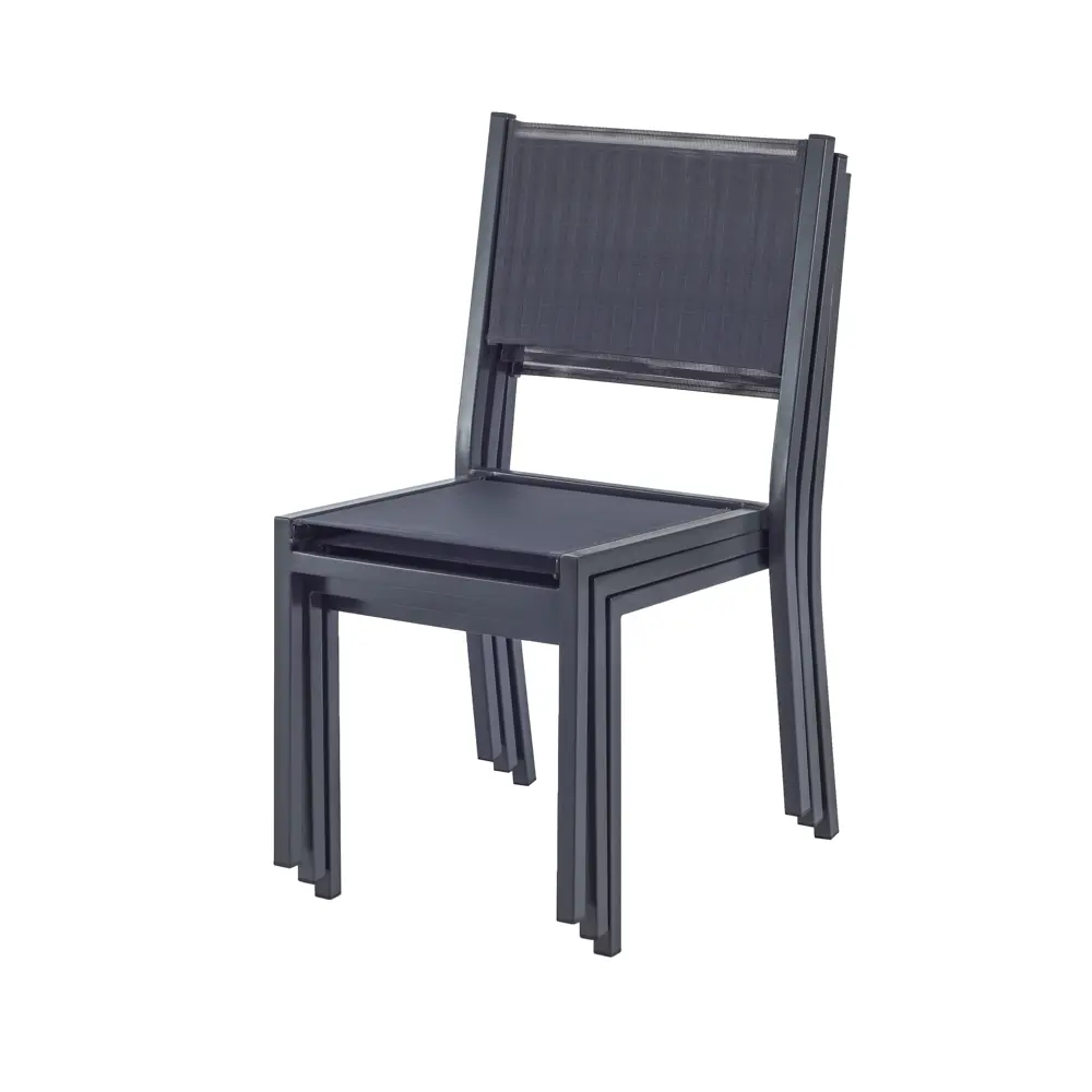 Стул садовый 48х57х85 см сталь/текстилен темно-серый Santreyd STLM-2003491 - Вид №4