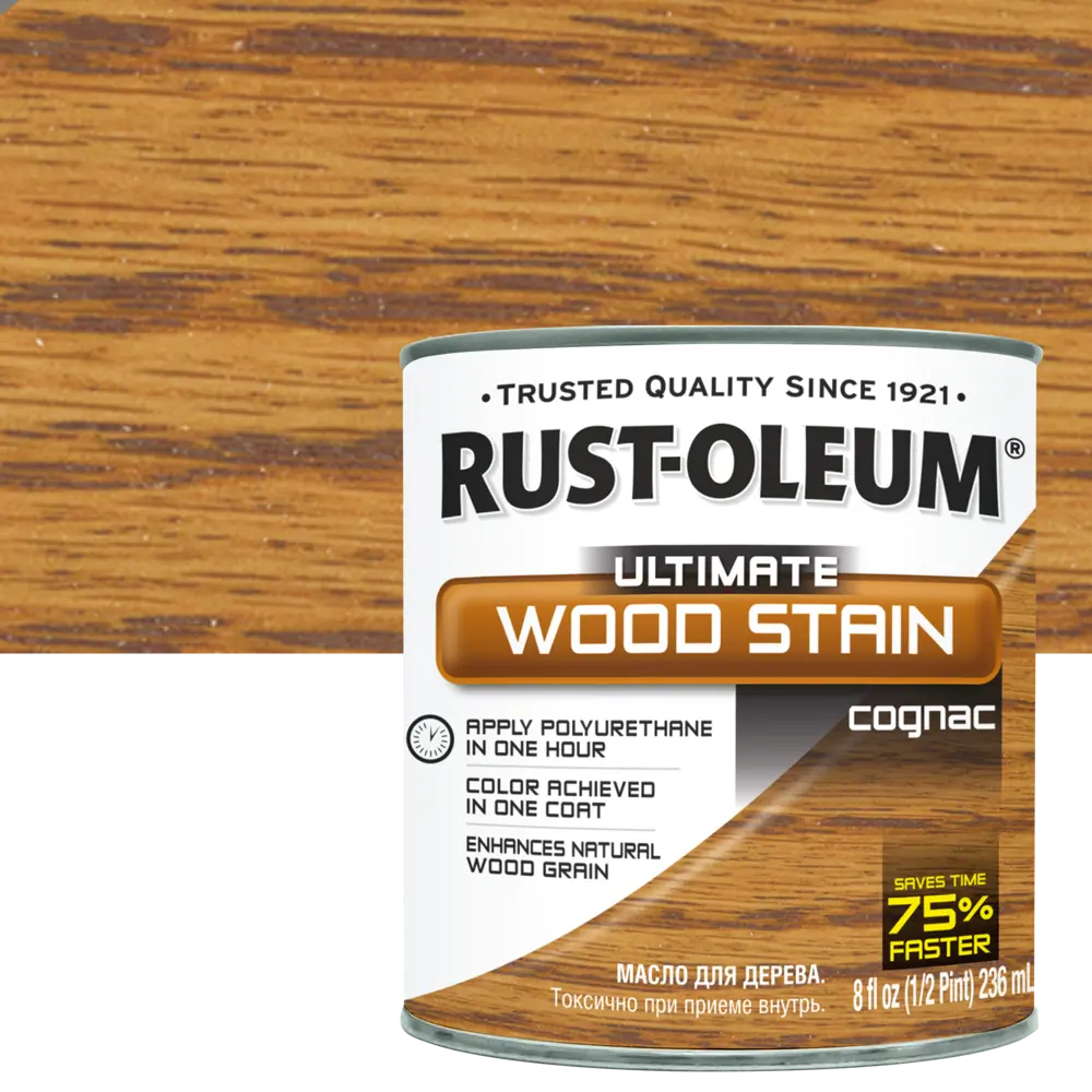 Масло тонирующее Ultimate цвет коньяк 0.236 л RUST-OLEUM STLM-2023603