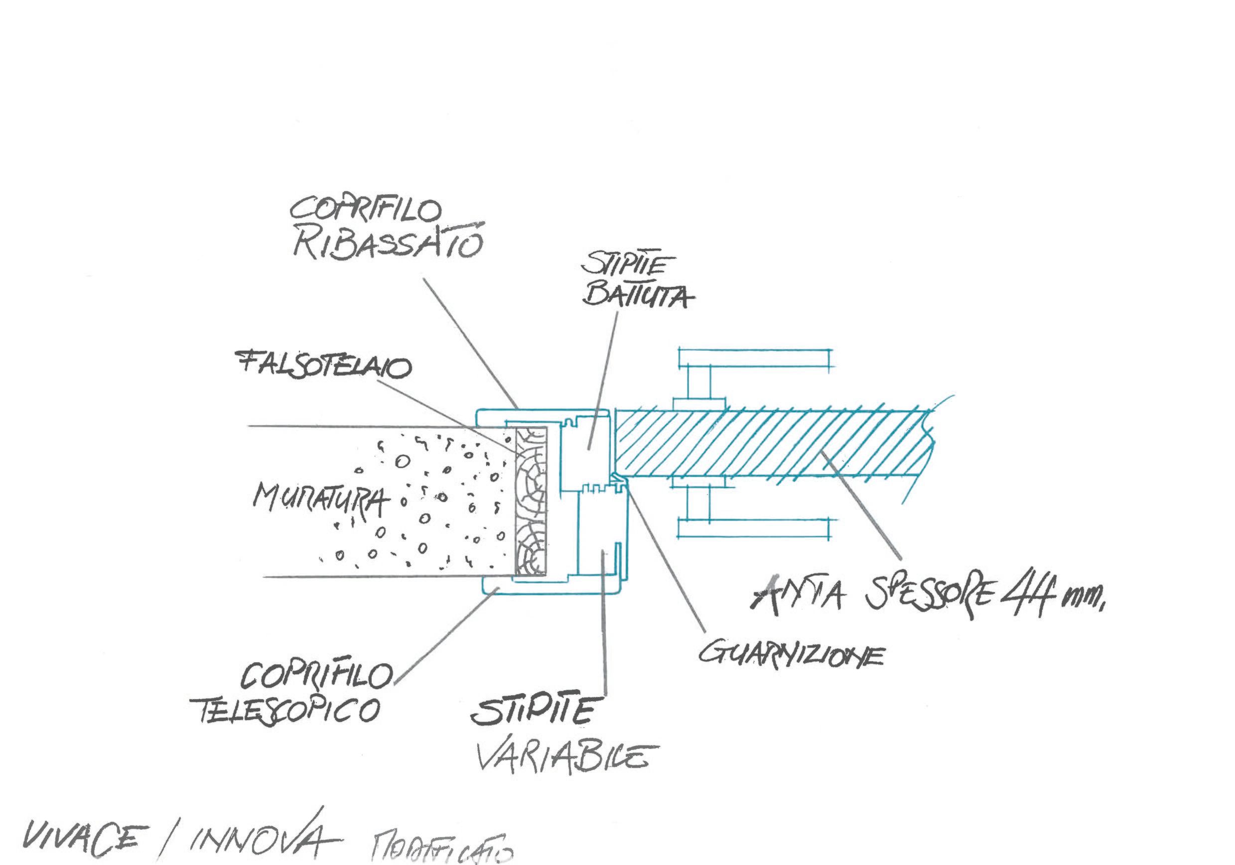 Деревянная дверь PIVATO le porte VIVACE ARCH-00060260 - Вид №8