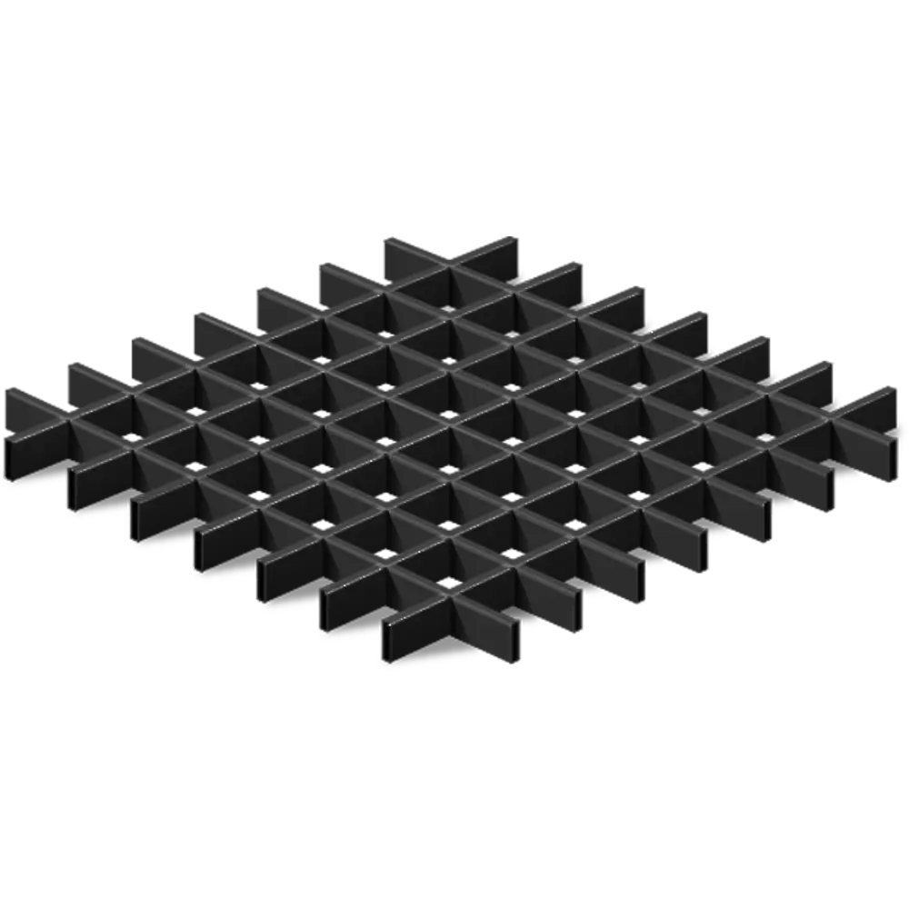 Комплект грильято 75x75x40 мм 1.8 м черный