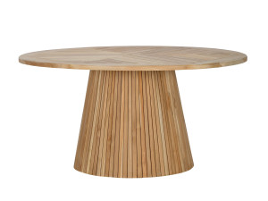 Круглый стол из тикового дерева