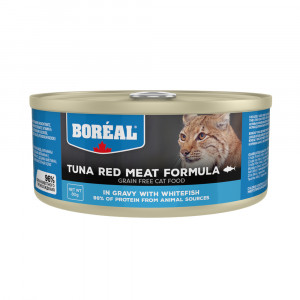 ПР0058957 Корм для кошек красное мясо тунца в соусе с белой рыбой банка 80г Boreal