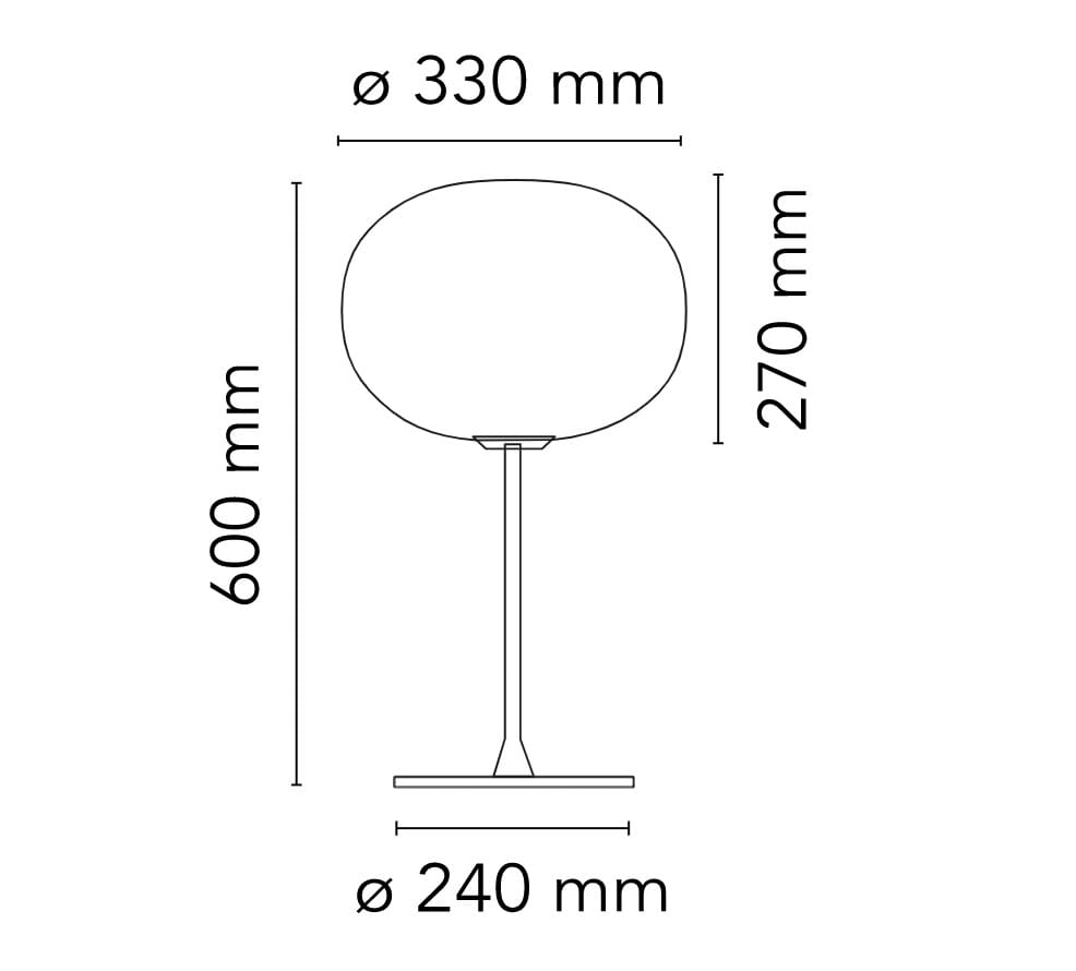 Стальная и стеклянная настольная лампа с диммером Flos Glo-Ball ARCH-00130710 - Вид №10