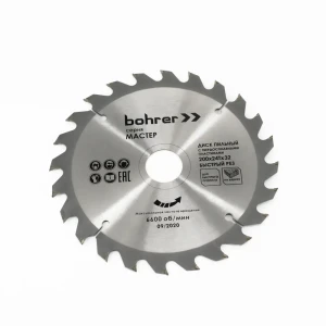 Диск пильный по дереву Bohrer 38220024 24Т 200x32x3 мм