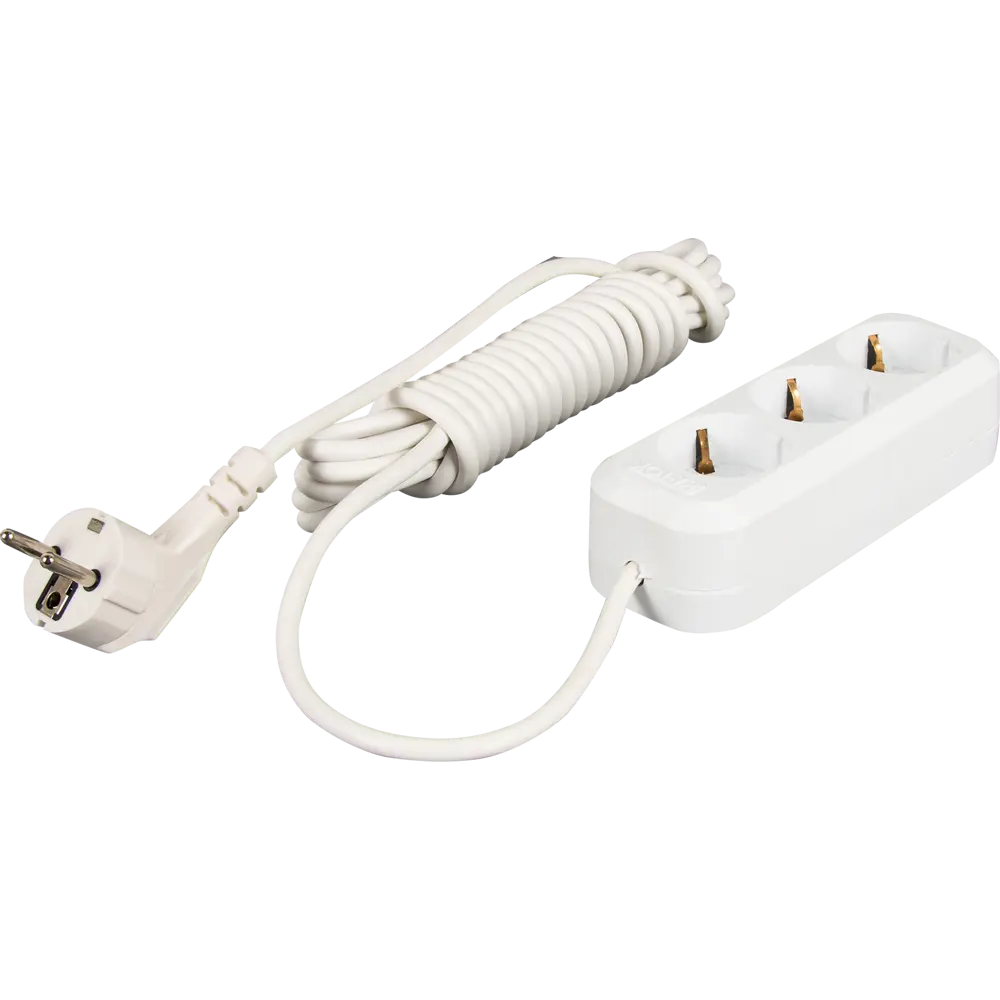 Удлинитель с заземлением Duwi 3 розетки, 5 м STLM-2207097 - Вид №1