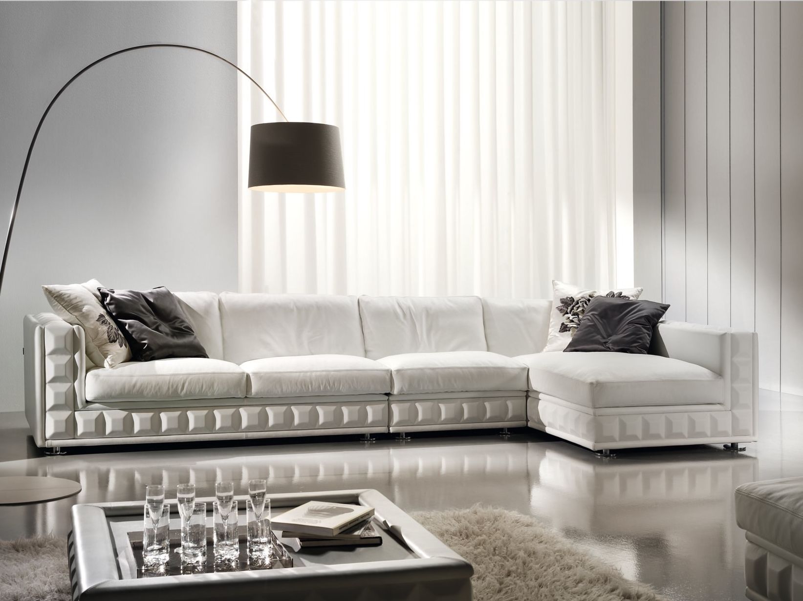 Тканевый диван с полуостровом Former In Italia Gordon Plus ARCH-00109363