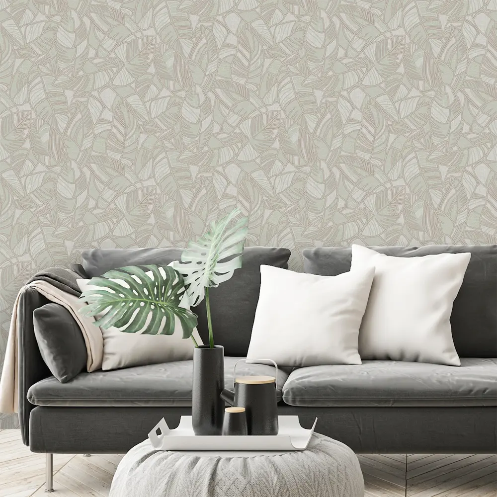 Обои флизелиновые Victoria Stenova Natura зелёные 1.06 м 984093 STLM-2206323 - Вид №2