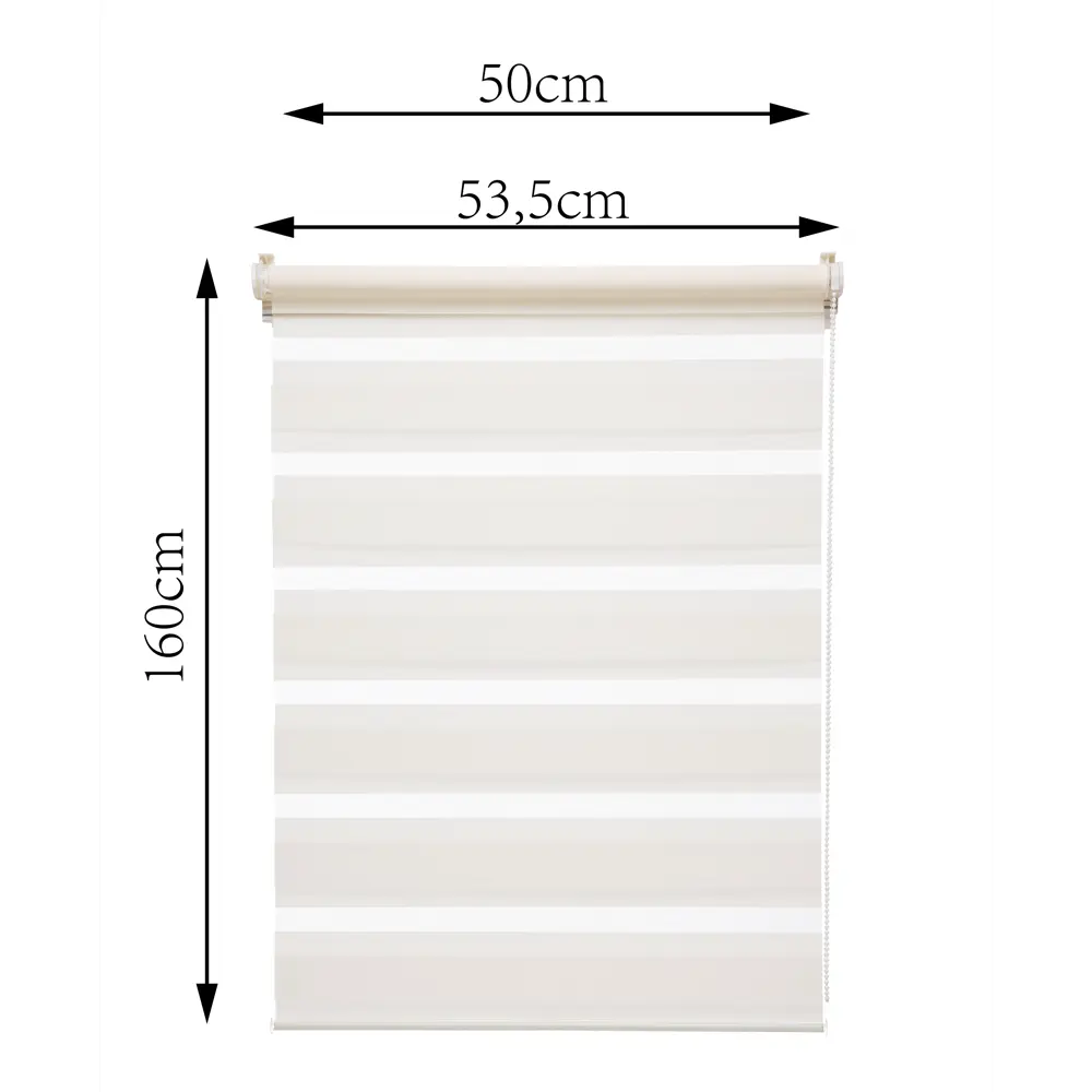Штора рулонная день-ночь Inspire Peter 50x160 см экрю Cream 5 82691108 STLM-2010508 - Вид №2