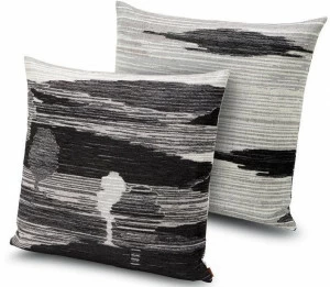 MissoniHome Подушка из жаккардовой ткани с ландшафтным рисунком Shades stripes
