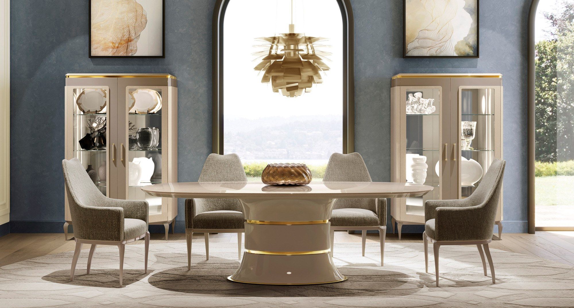 Деревянный овальный стол A.R. Arredamenti Виктор ARCH-00095285 - Вид №2