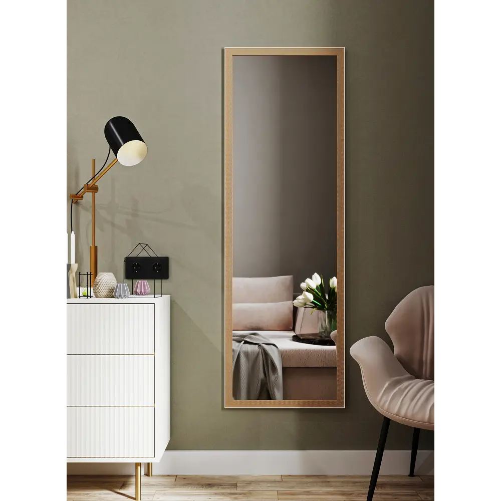Зеркало декоративное Монца 50x150 см цвет бежевый 84491305 STLM-2194320 Santreyd Декоративное зеркало с рамой - Вид №3