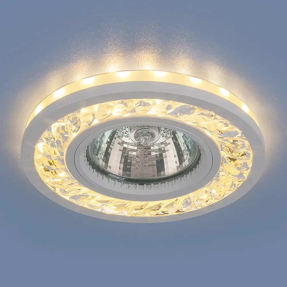 Спот точечный встраиваемый Elektrostandard 8355 MR16 с LED-подсветкой под отверстие 65 мм, 1 м², цвет прозрачный/белый 82013444 STLM-2085161  - Вид №2