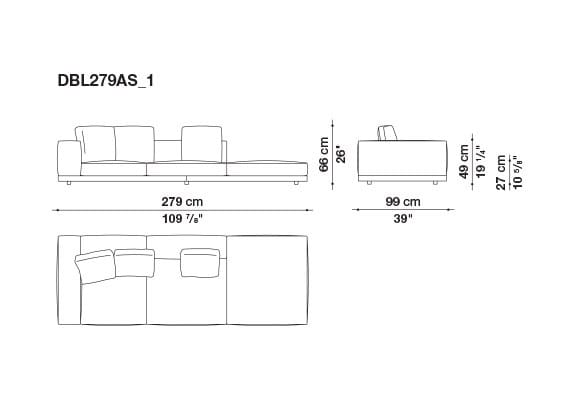 Кожаный диван B&B Italia док ARCH-00106863 - Вид №160