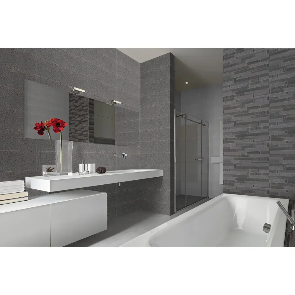 Плитка настенная Emigres Detroit Gris 20х60 см 1.44 м² цвет серый STLM-2017232 - Вид №4