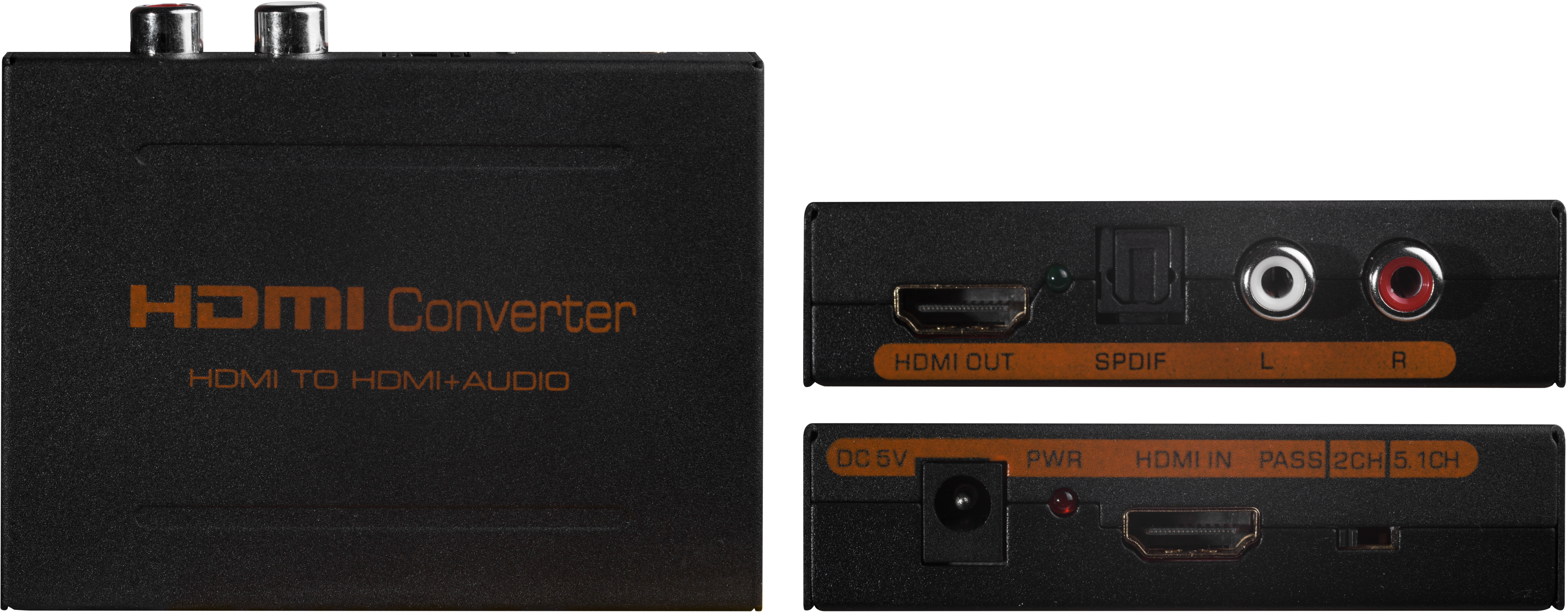 GL-vA02 масштабатор hdmi с разделением звука spdif+fl/frf серия greenline Greenconnect Santreyd  - Вид №7