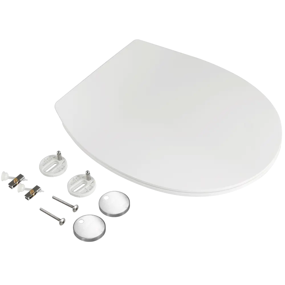 Сиденье для унитаза KONSENSA Силла овал с микролифтом цвет белый STLM-2123723 - Вид №4